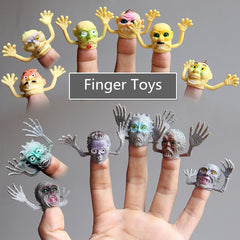 6pcs Halloween Monster Finger Puppets Mini Ghost Head Finger Puppets