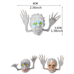 6pcs Halloween Monster Finger Puppets Mini Ghost Head Finger Puppets