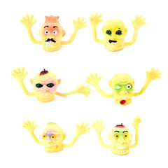 6pcs Halloween Monster Finger Puppets Mini Ghost Head Finger Puppets