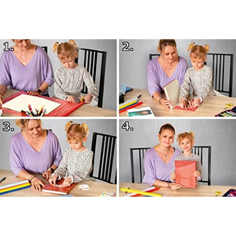 Transparent Book Cover Film Roll Non-toxic Waterproof Self-adhesive