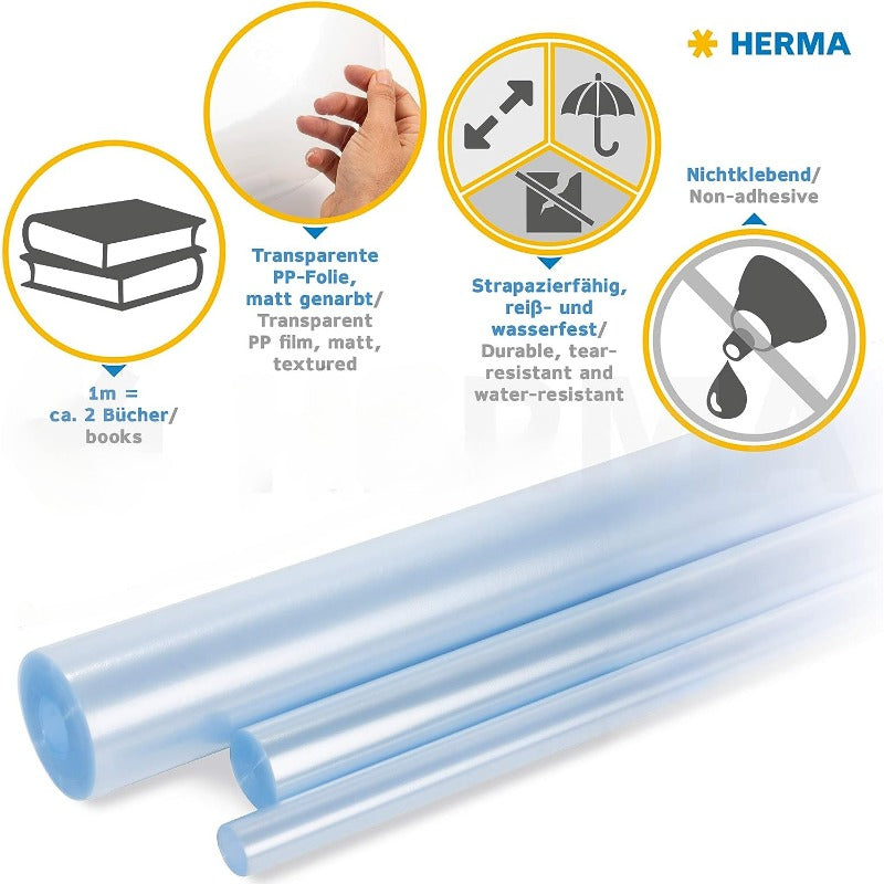 Transparent Book Cover Film Roll Non-toxic Waterproof Self-adhesive