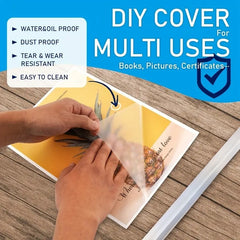 Transparent Book Cover Film Roll Non-toxic Waterproof Self-adhesive