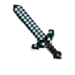 Inflatable Pixelated Sword Toy for Role Play Party Supplies