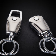 Stainless Steel Car Key Chain Men Women Waist Hanging Key Ring