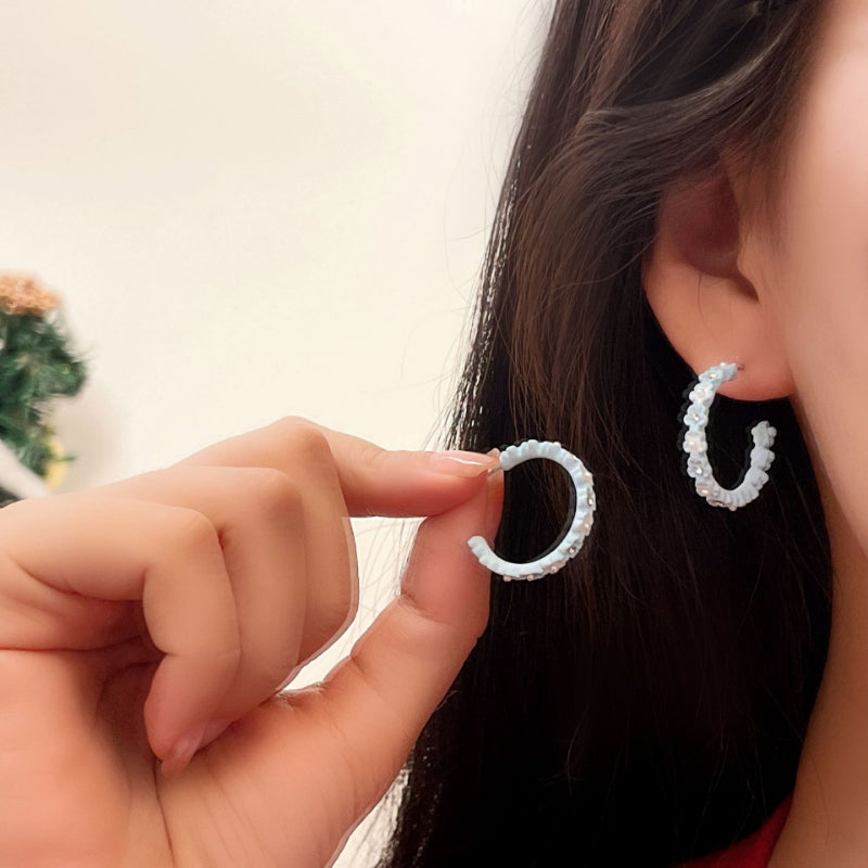 Gentle Style Niche Stud Earrings Minimalist Ear Jewelry For Girls