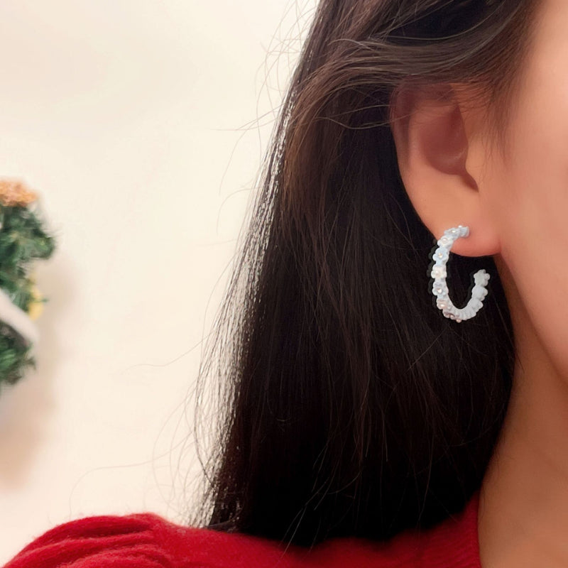 Gentle Style Niche Stud Earrings Minimalist Ear Jewelry For Girls