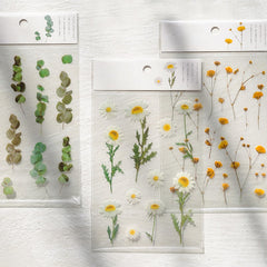 Small Fresh Plant Sticker DIY Material for Journal Decoration Self-Adhesive