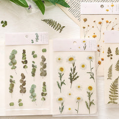 Small Fresh Plant Sticker DIY Material for Journal Decoration Self-Adhesive