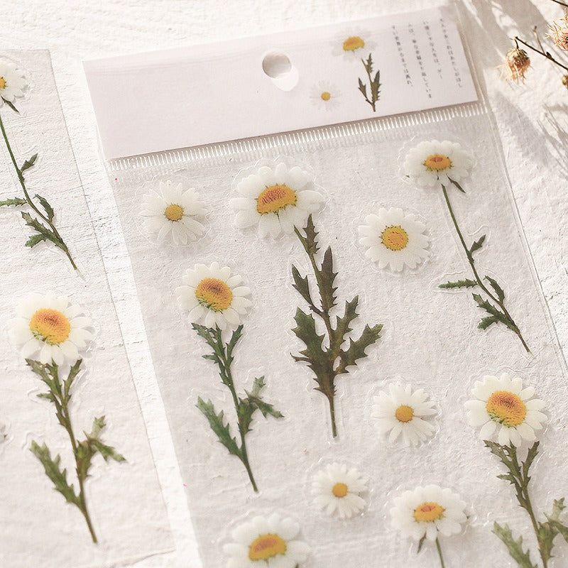 Small Fresh Plant Sticker DIY Material for Journal Decoration Self-Adhesive