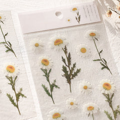Small Fresh Plant Sticker DIY Material for Journal Decoration Self-Adhesive