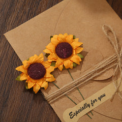 Thanksgiving Mini Thank You Card Japanese Dried Flower Greeting Card