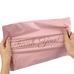 50pcs THANK YOU Poly Mailers Pink Plastic Bags Waterproof Express Mailer
