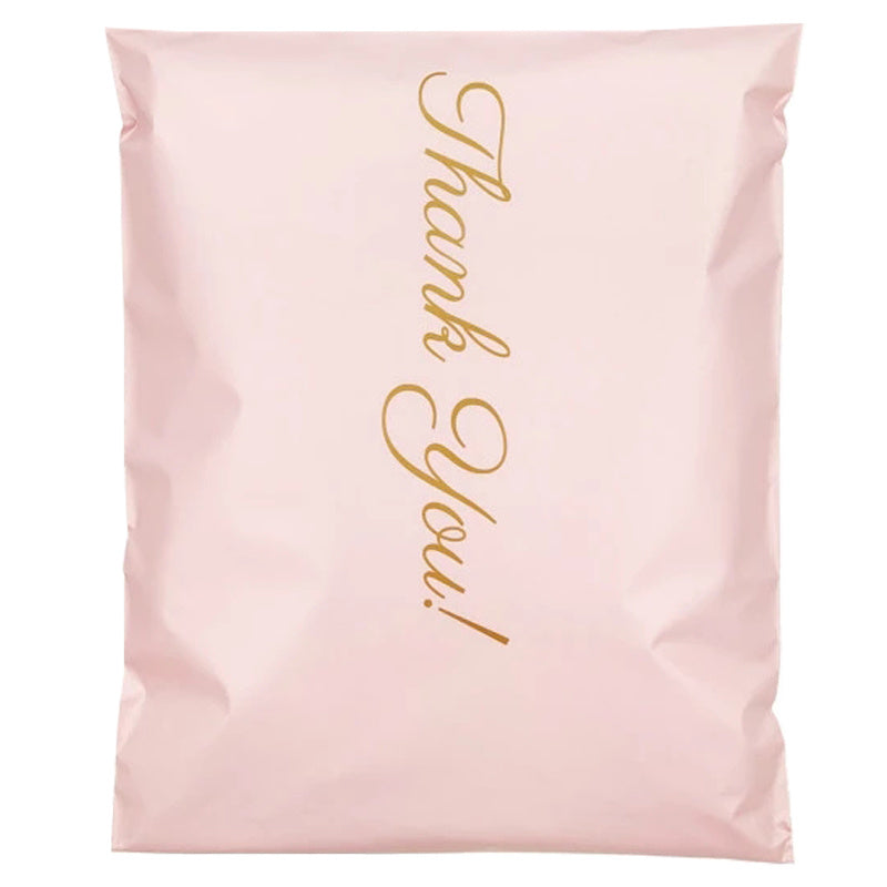 50pcs THANK YOU Poly Mailers Pink Plastic Bags Waterproof Express Mailer