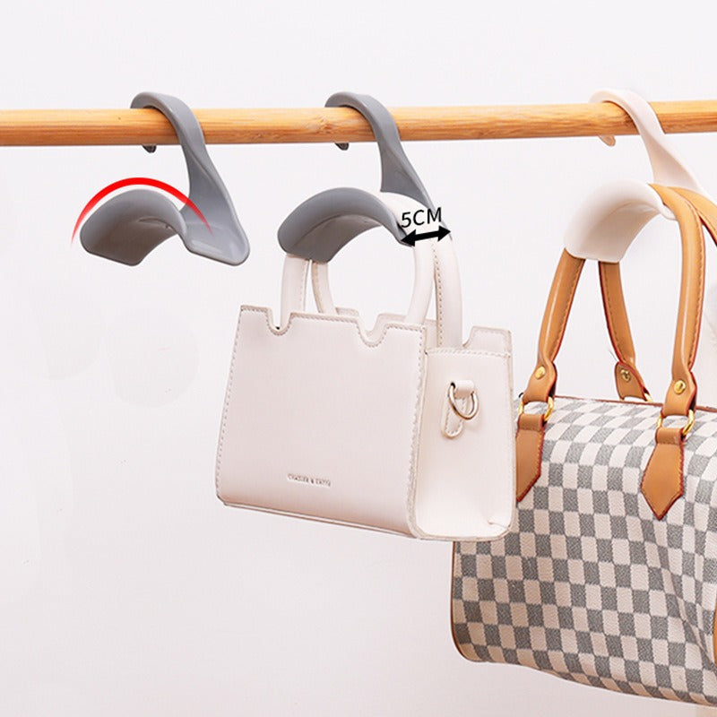 1pc Widened Hanging Rack Wardrobe Hanging Bag Coat Hook Scarf Hook Storage