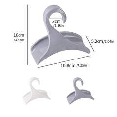 1pc Widened Hanging Rack Wardrobe Hanging Bag Coat Hook Scarf Hook Storage