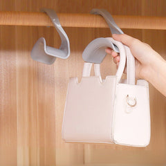 1pc Widened Hanging Rack Wardrobe Hanging Bag Coat Hook Scarf Hook Storage