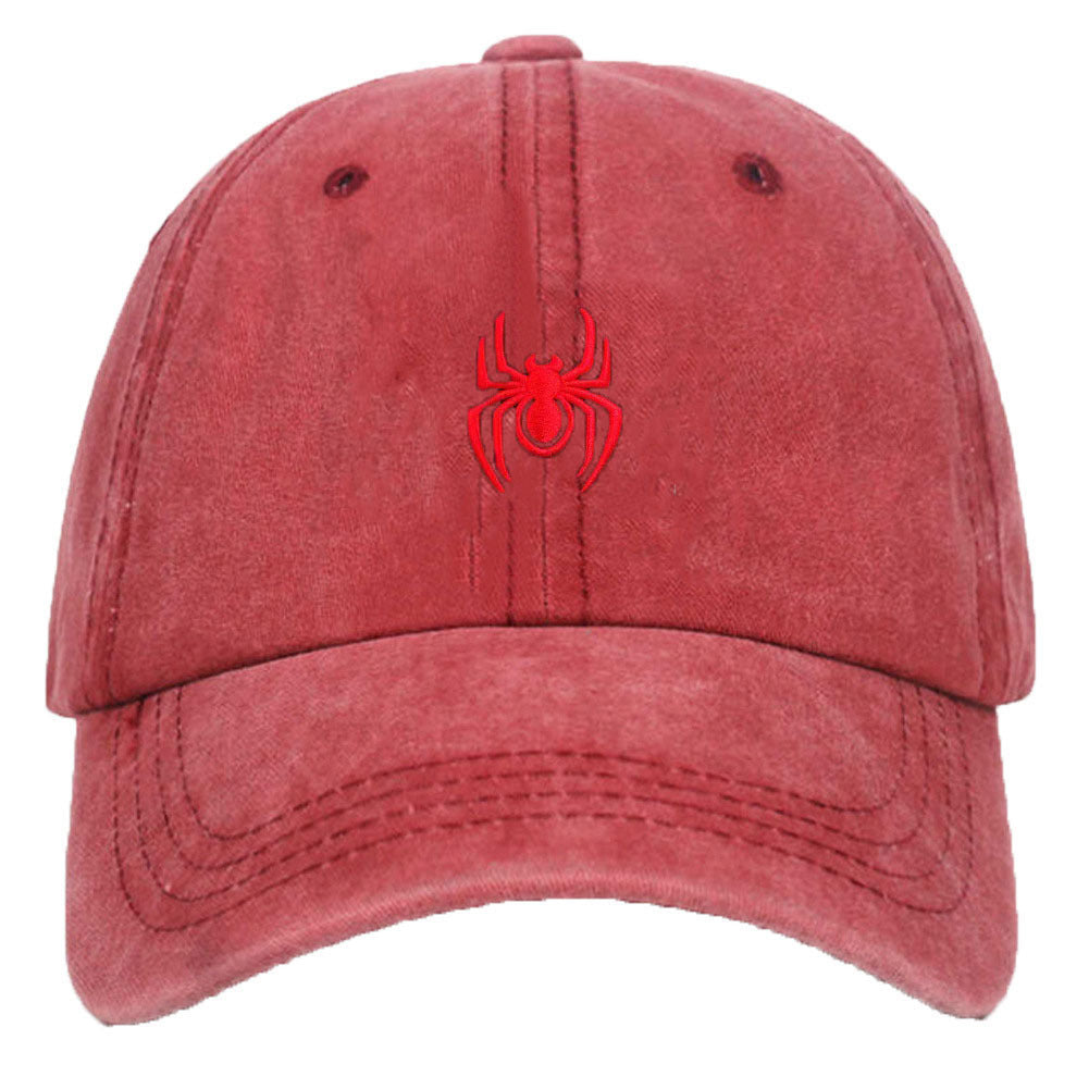 Casual Washed Embroidery Hat Halloween
