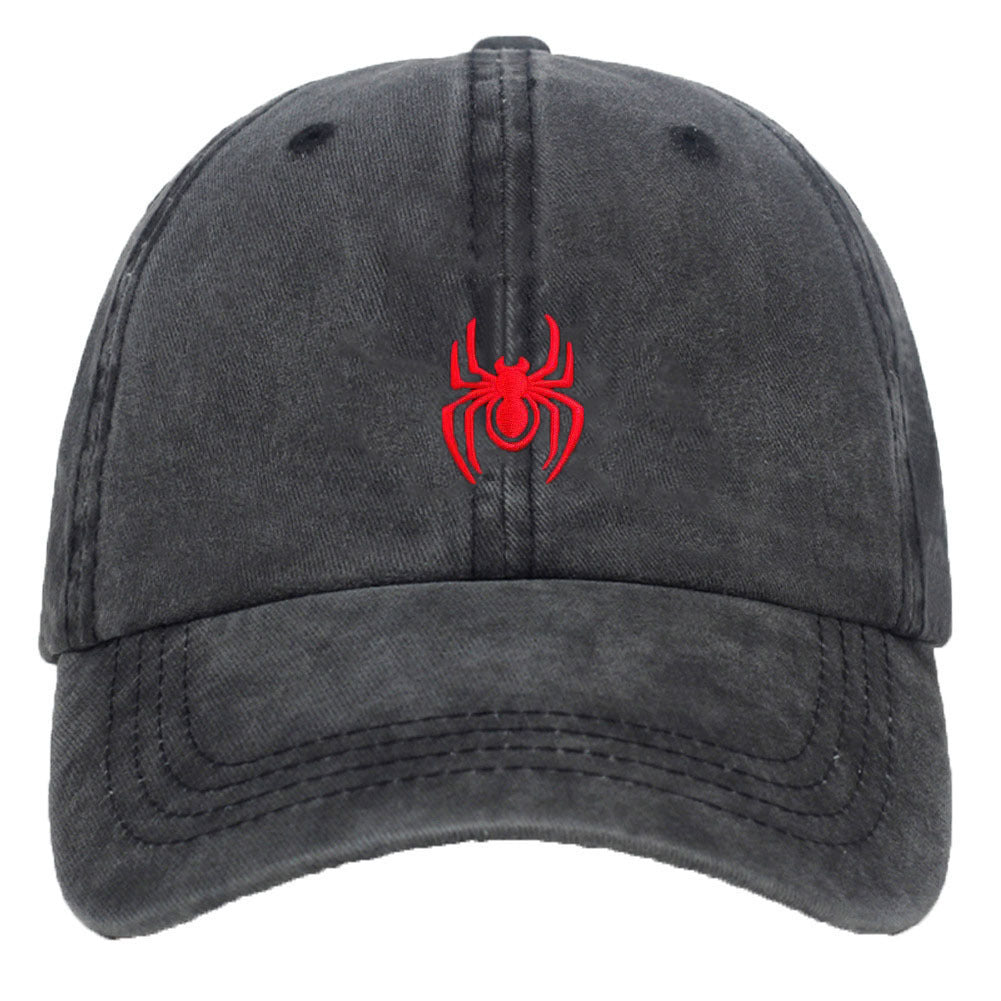 Casual Washed Embroidery Hat Halloween