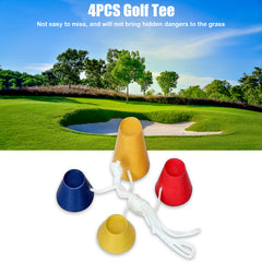 4pcs Rubber Winter Golf Tees - Indoor Golf Tees - Frosty Day Tees