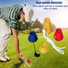 4pcs Rubber Winter Golf Tees - Indoor Golf Tees - Frosty Day Tees