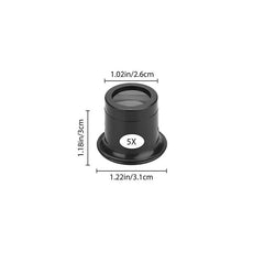 Portable Loupe Magnifier Set 5X 10X 15X for Watch Jewelry Repair