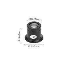 Portable Loupe Magnifier Set 5X 10X 15X for Watch Jewelry Repair