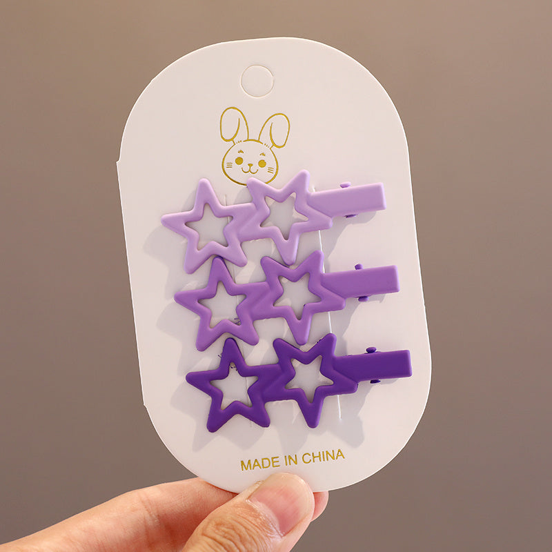 3pcs Alloy Stars Hair Clips for Girls