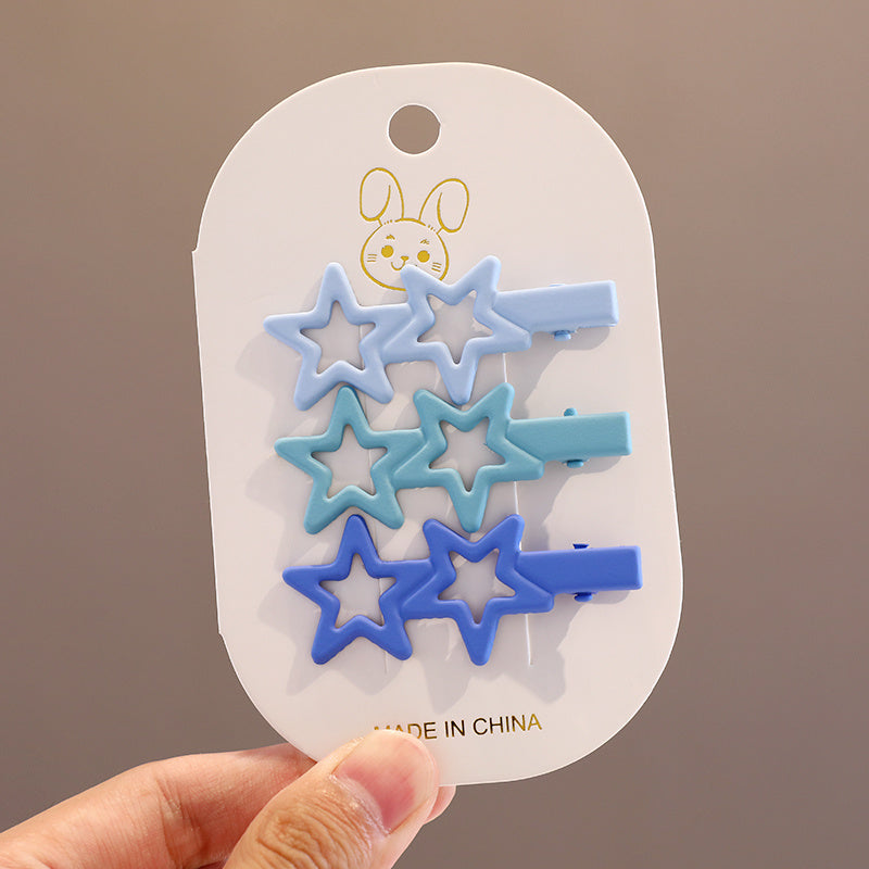 3pcs Alloy Stars Hair Clips for Girls