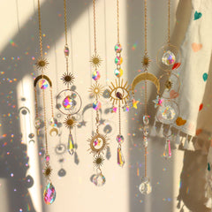 Crystal Wind Chimes Sun Catchers Hanging Pendant Light Catching Jewelry