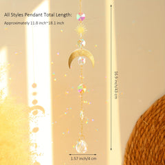 Crystal Wind Chimes Sun Catchers Hanging Pendant Light Catching Jewelry