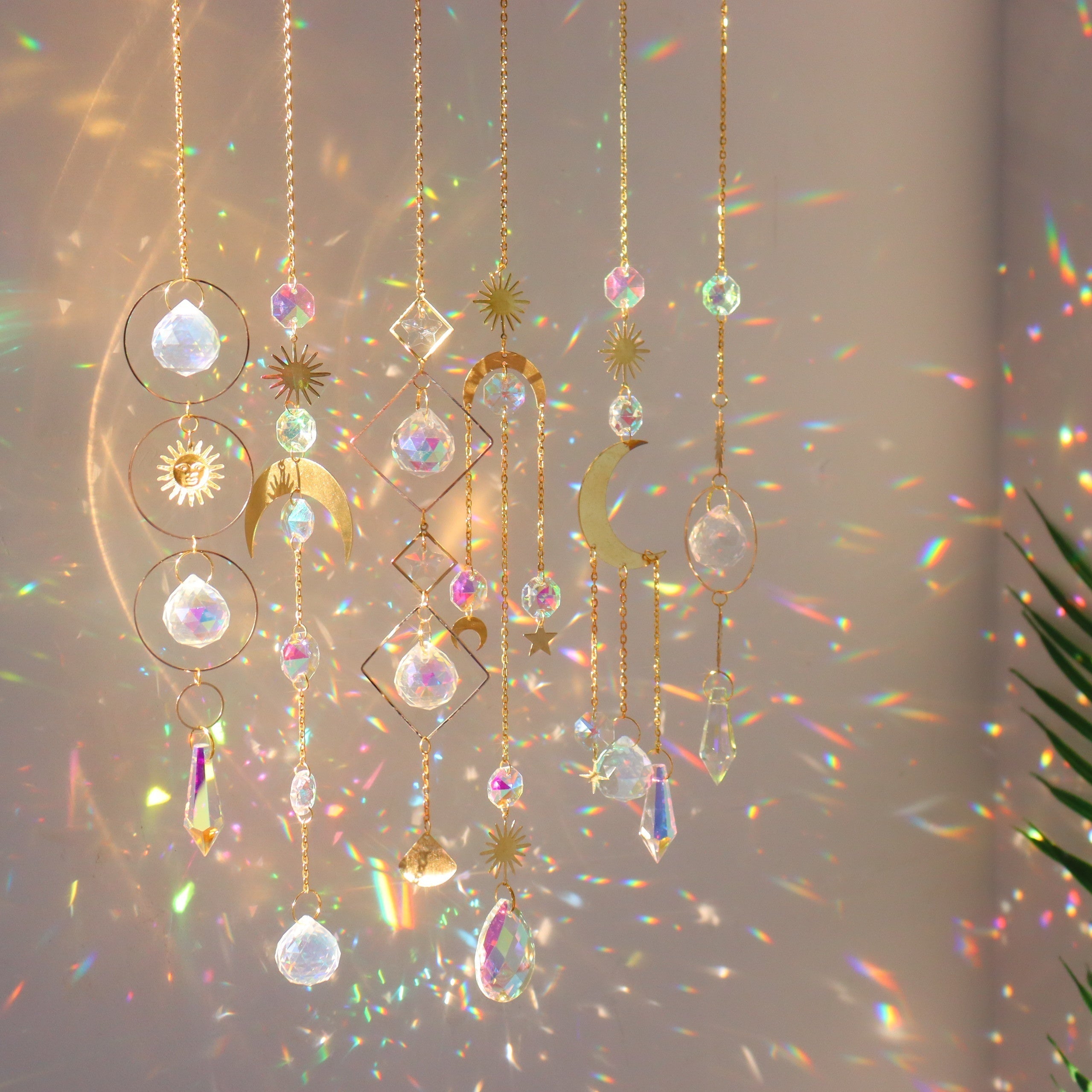 Crystal Wind Chimes Sun Catchers Hanging Pendant Light Catching Jewelry