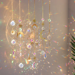 Crystal Wind Chimes Sun Catchers Hanging Pendant Light Catching Jewelry