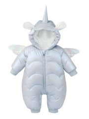 Baby Winter Romper Overalls Hooded Warm Snowsuit Jumpsuit