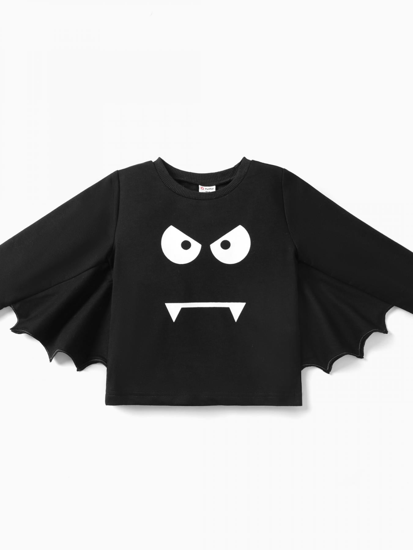 Cartoon Monster Print Boys Sweatshirt for Halloween