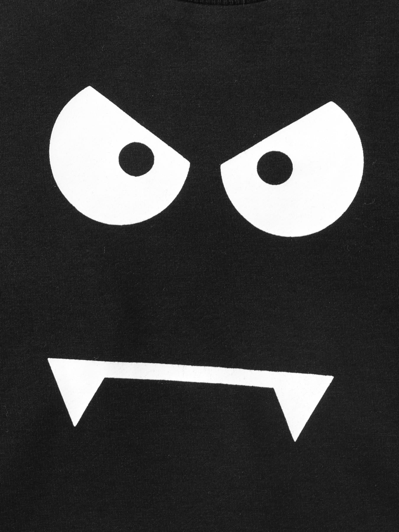Cartoon Monster Print Boys Sweatshirt for Halloween