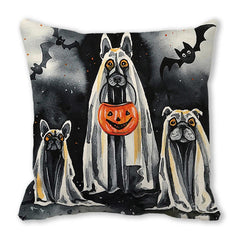 Halloween Skull Ghost Sofa Cushion Cover Pillow Insert Not Include