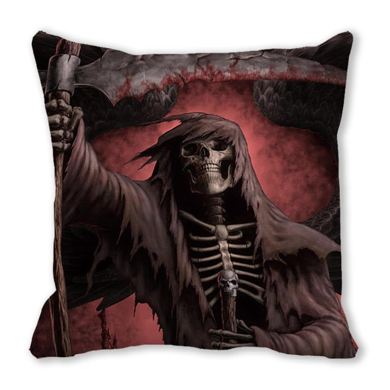 Halloween Skull Ghost Sofa Cushion Cover Pillow Insert Not Include