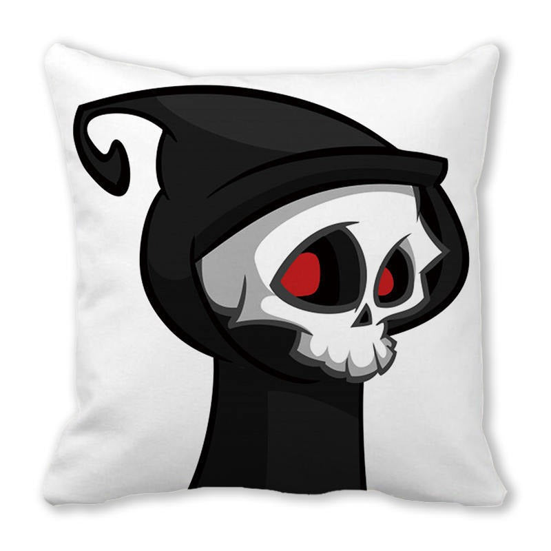 Halloween Skull Ghost Sofa Cushion Cover Pillow Insert Not Include