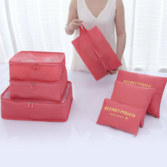 7 Pcs Letter Pattern Packing Cubes Multifunctional Organizers
