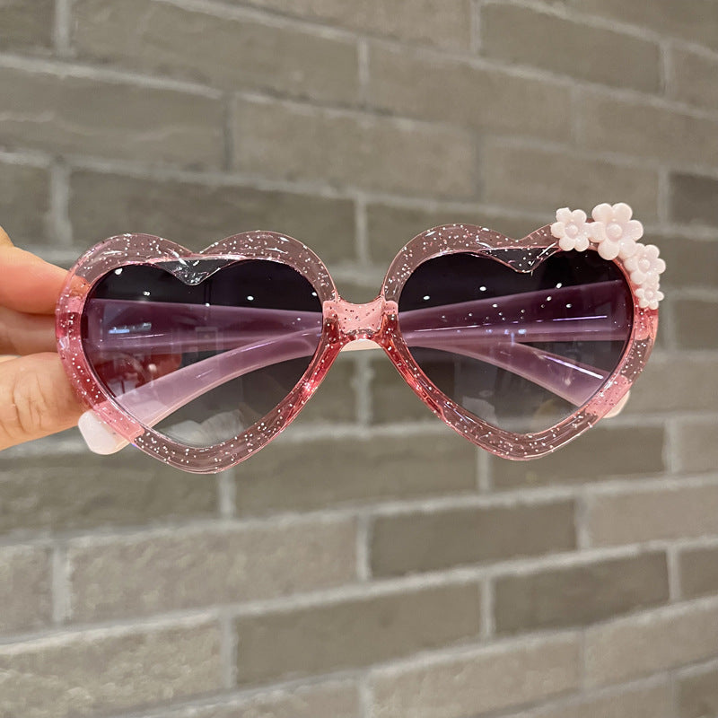 Girl's Heart Sunglasses UV Protection For Outdoor Activities