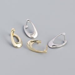 S925 Sterling Silver Irregular Stud Earrings