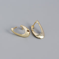 S925 Sterling Silver Irregular Stud Earrings