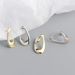 S925 Sterling Silver Irregular Stud Earrings