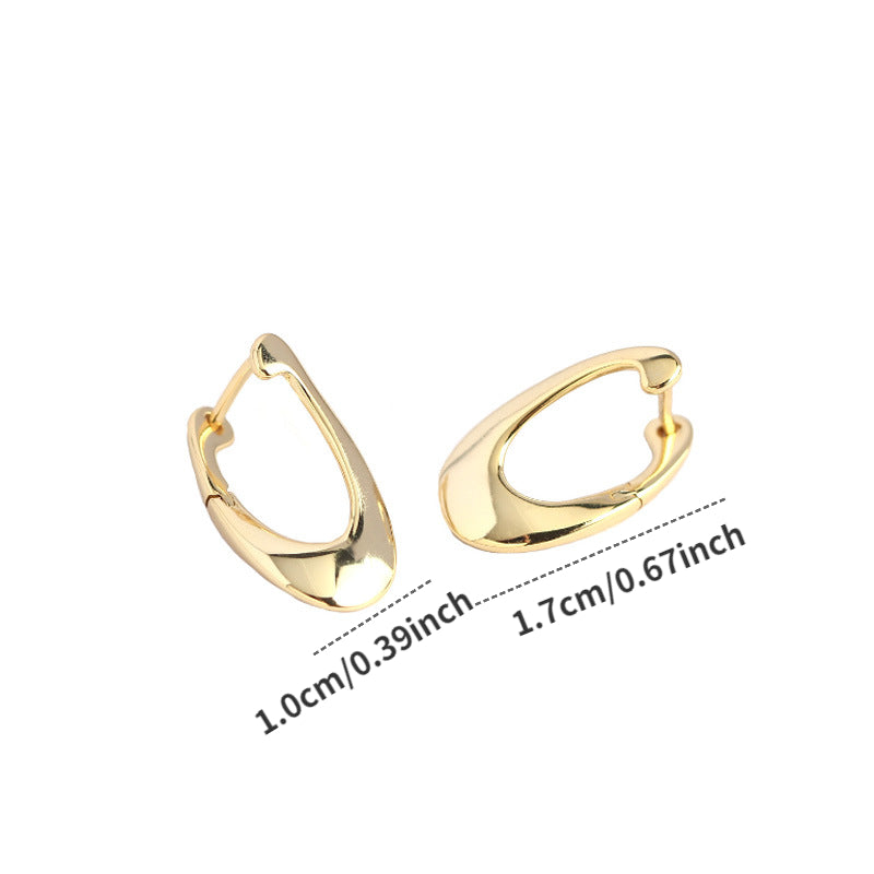 S925 Sterling Silver Irregular Stud Earrings