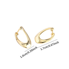 S925 Sterling Silver Irregular Stud Earrings