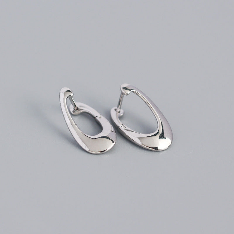 S925 Sterling Silver Irregular Stud Earrings