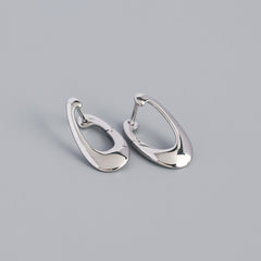 S925 Sterling Silver Irregular Stud Earrings