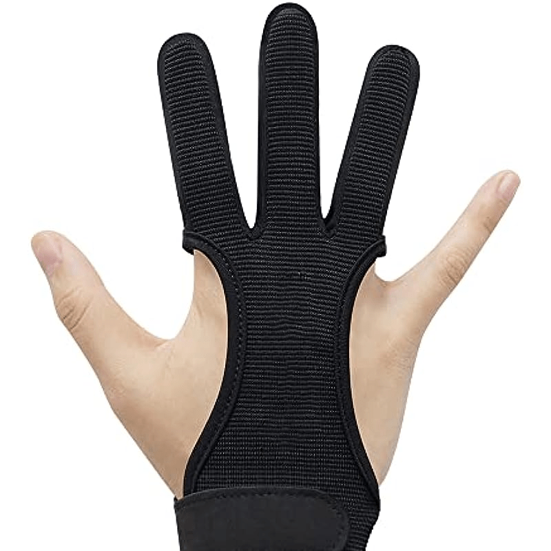 Archery Gloves Shooting Leather 3 Finger Protector Youth Adult Beginner