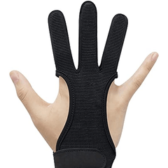 Archery Gloves Shooting Leather 3 Finger Protector Youth Adult Beginner