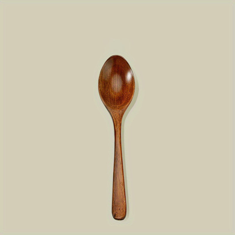 Long Handle Soup Spoon Wooden Vintage Spoon Mixing Spoons